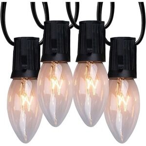 New Vintage C9 Christmas Lights Outdoor 25 FT C9 String Lights for Outdoor Decor